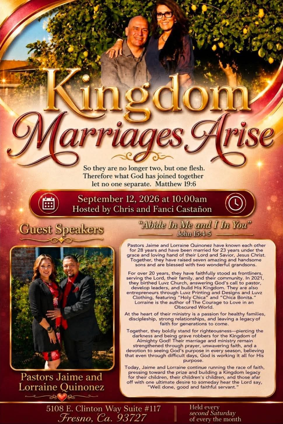 Kingdom Marriages Arise